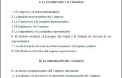 El régimen representativo y los procesos parlamentarios