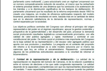 Reforma parlamentaria y bicameralismo