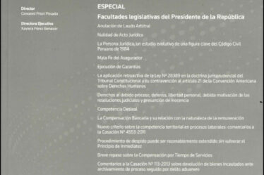 (Sin) sentido común, normopatía jurídica, fallas normativas y pululancia legal en el régimen político peruano. El uso de la función legislativa por el gobierno