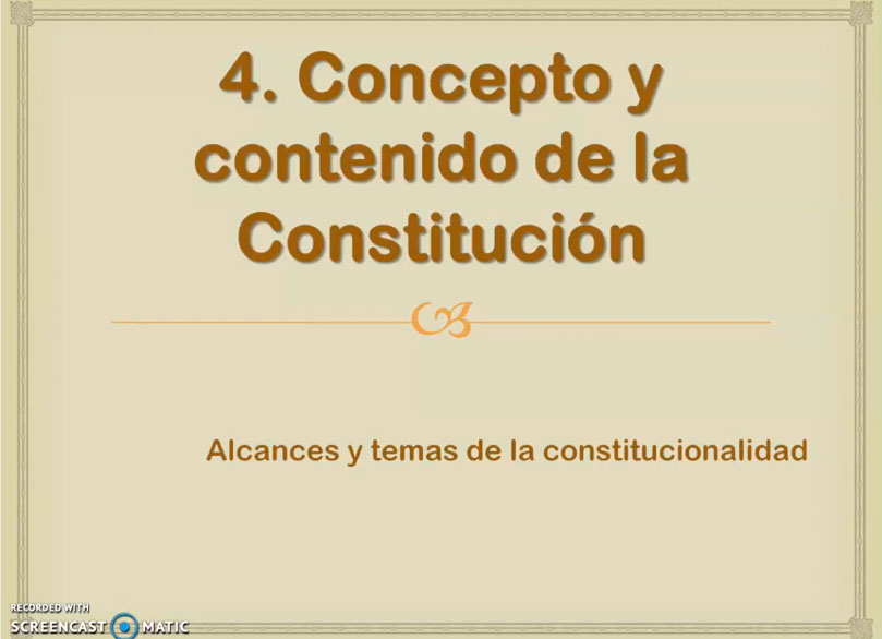 03 Concepto y contenido de la Constitución