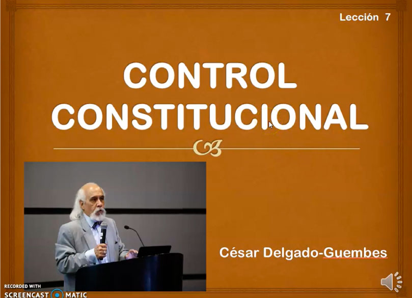 23 Control constitucional - Fundamento natural del control constitucional