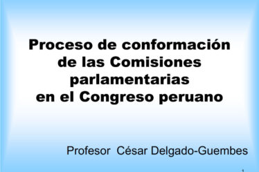 Cuadro y conformación proporcional de Comisiones parlamentarias (Perú, 2011)