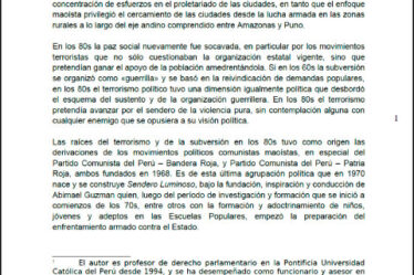 Retos para la pacificación del Perú a inicios del siglo XXI (2010)