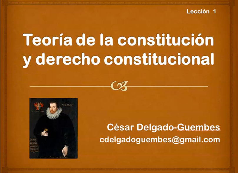 Teoría de la constitución política y derecho constitucional