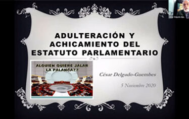 CDG-Adulteración y achicamiento del Estatuto parlamentario (5 Noviembre 2020)