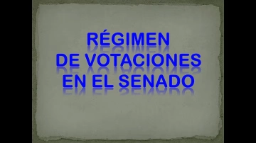 CDG - Régimen de votación en las comisiones del Senado peruano, sobre habilitación al gobierno